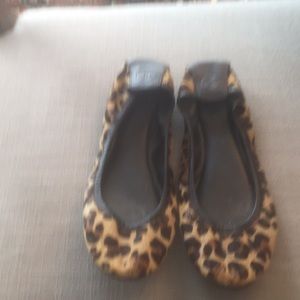 Leopard skin Tory Burch flats.